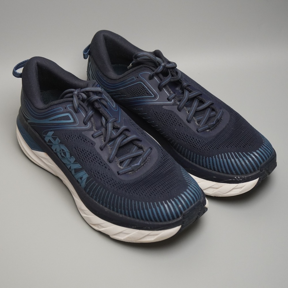 Hoka One One Bondi 7 Navy Blue Running Shoes Mens Sneakers Mens 10.5